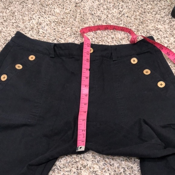 Saint + Sofia Straight Trouser Pants Size US 12 Black - Picture 6 of 10